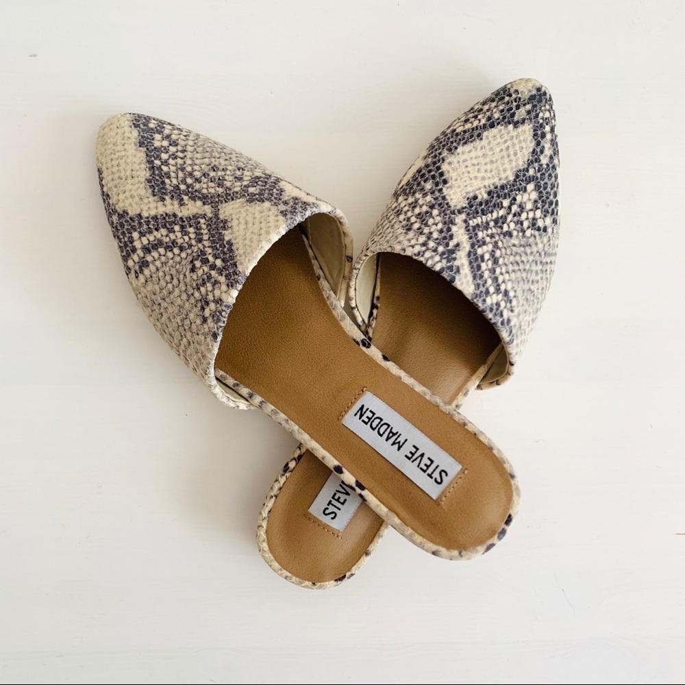 Steve Madden Trace snakeskin Mules